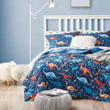 Kids Queen Dinosaur Bedding Set - 7 Piece Comforter Set with Sheets