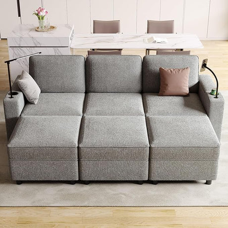 Modular Sectional Sofa,Multifunctional Single Sofa for Living Room with Storage