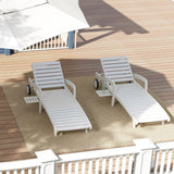 Patio Chaise Lounge Chairs Set of 2, 5-Position Adjustable Outdoor Lounge Chair