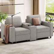 SmartLuxe – Power Reclining Home Theater Sofa with Bluetooth, Storage & Cup Holders