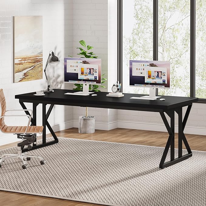 70.8-Inch Executive Desk, Large Computer Office Desk Workstation