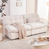 80" Chenille Cloud Deep Seat Overstuffed Couches for Living Room, Cozy Comfy Cloud