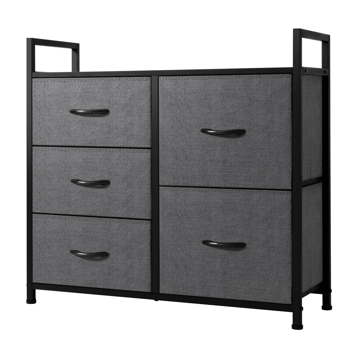 Wide Dresser Storage Tower with Sturdy Steel Frame