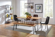 Sherman Modern Solid Wood Live Edge Dining Bench