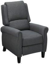 Haddan Fabric Recliner, Charcoal