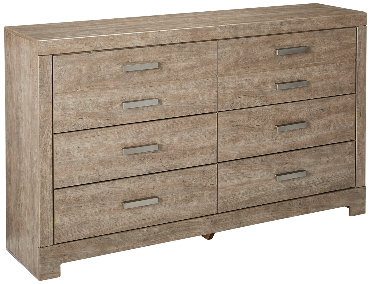 Culverbach Scandinavian 6 Drawer Dresser, Weathered Gray