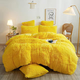 Plush Shaggy Duvet Cover Set, Luxury Ultra Soft Velvet Fluffy Bedding Sets 3 Pieces