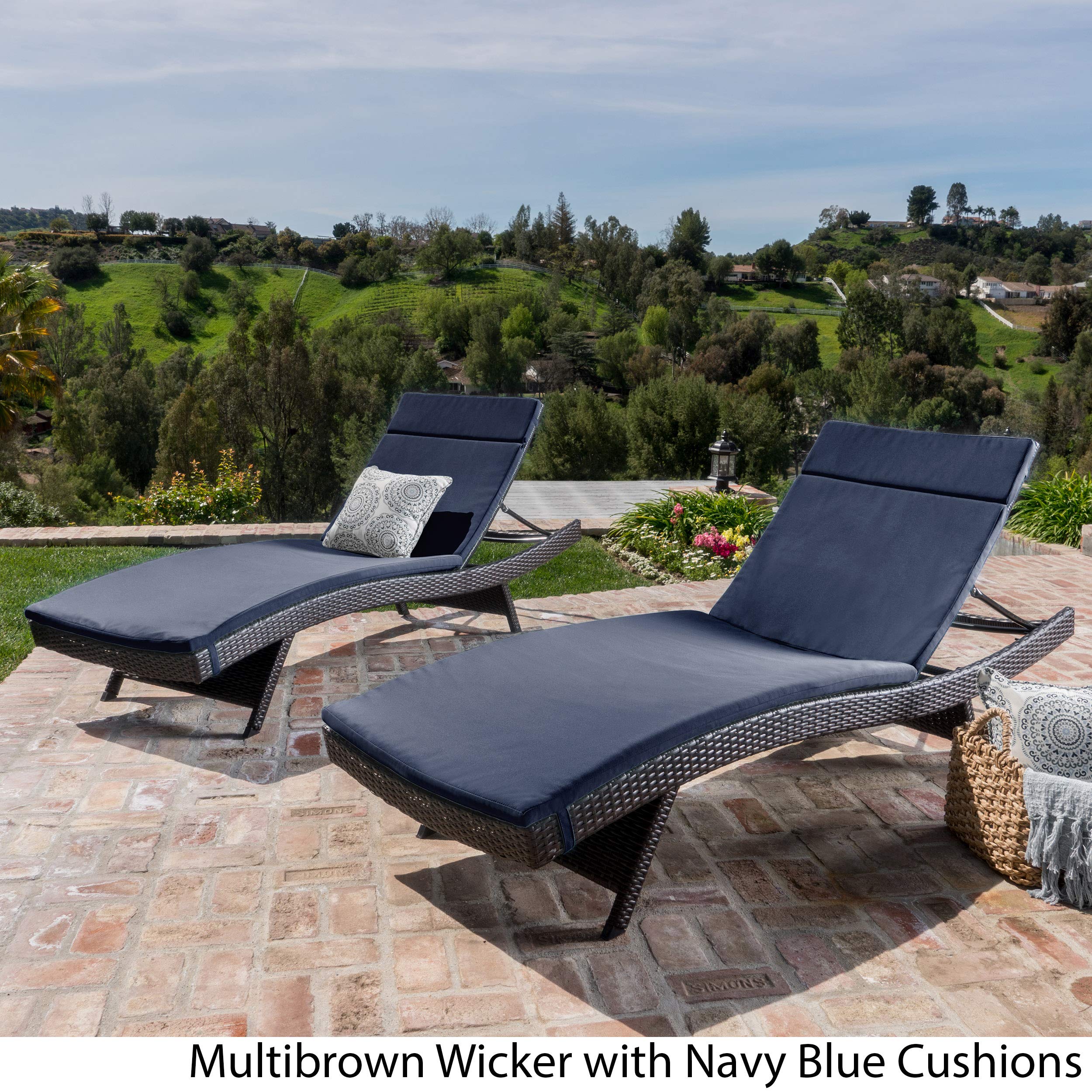 Christopher Knight Home Salem Outdoor Wicker Adjustable Chaise Lounge