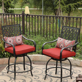 Outdoor Bar Height Bistro Dining Chairs