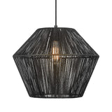 16.5” Large Modern Woven Chandelier Farmhouse Coastal Pendant Light Fixtures Matte