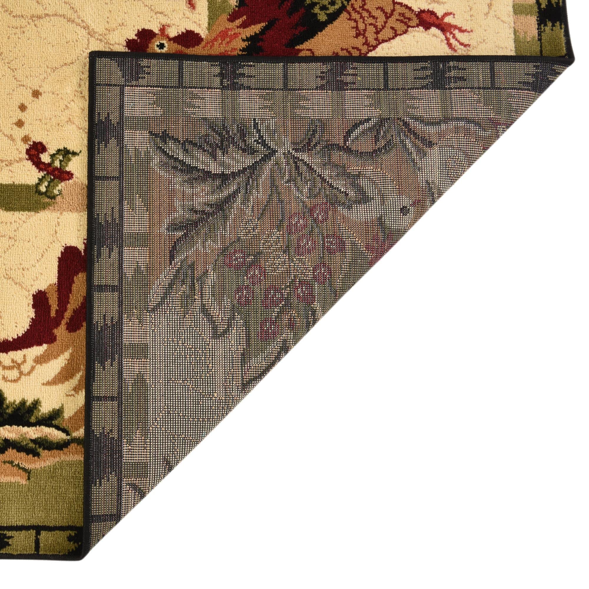 Rugs.com Pastoral Collection Rug – 10' x 14' Cream Medium Rug Perfect for Living Rooms, Large Dining Rooms, Open Floorplans