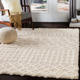 Hapsburg Moroccan Shag Area Rug, 5'3" x 7'3", Beige