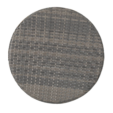 Christopher Knight Home Adriana Outdoor PE Wicker Accent Table, Grey - Bircata