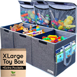 Extra Large Toy Box - Big Toy Box - Sturdy Extra Large Toy Storage Organizer