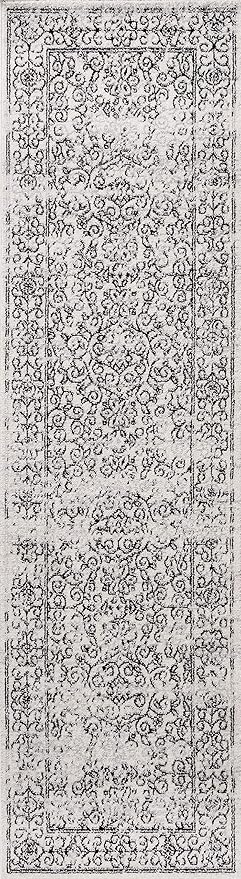 BMF108C-28 Bohemian Filigree Modern Indoor Area -Rug Floral Vintage Casual Easy
