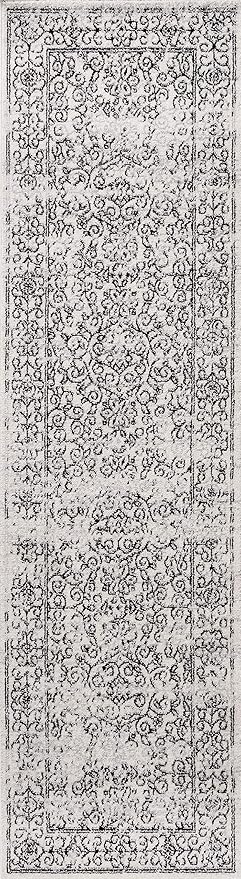 BMF108C-28 Bohemian Filigree Modern Indoor Area -Rug Floral Vintage Casual Easy