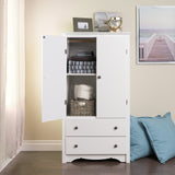 Sonoma Wardrobe Cabinet: Armoire Dresser for Bedroom with Adjustable Shelf.