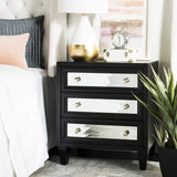 Home Marlon Black Mirrored 3-drawer Chest