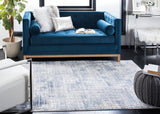 Amelia Collection 3' x 5' Blue/Grey ALA786M Modern Abstract Distressed