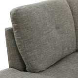 Couch 2 Pieces Sofa with Left Chaise Linen L Shaped Cloud Couch for Living Room Furniture Sets Frame, Modular Sofa for Living Room, Bedroom, Apartment,