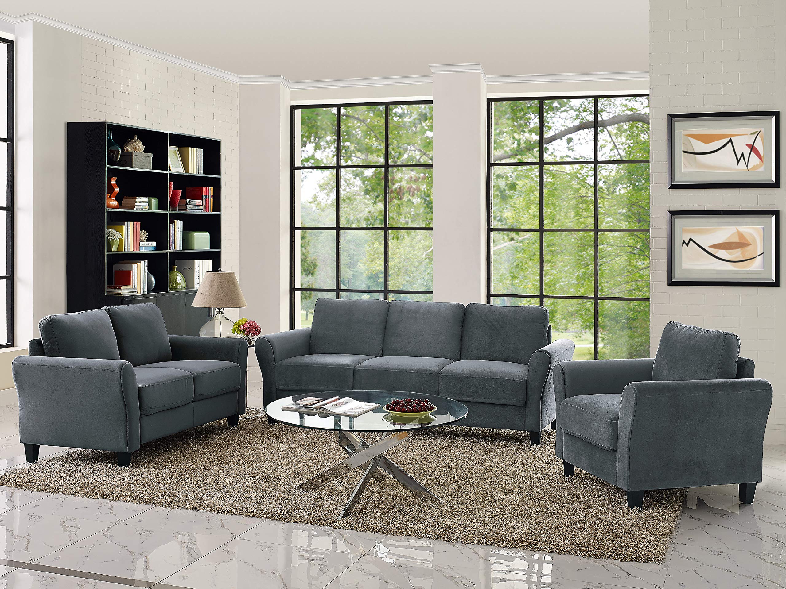 Solutions Watford Sofa, Dark Grey