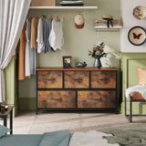 5 Drawers Dresser and 16 Drawers Dresser Set, Dresser for Bedroom, Closet, Hallway,