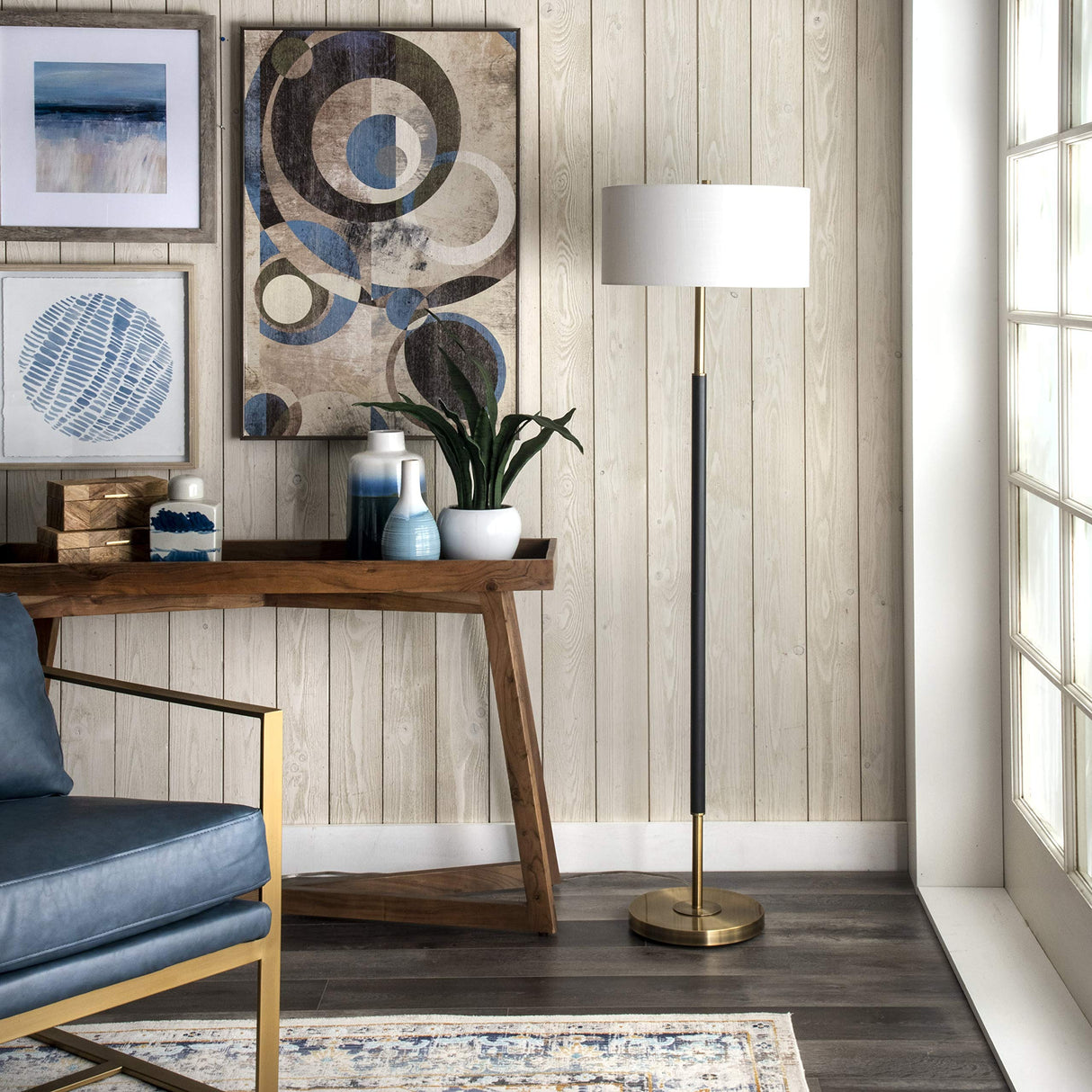 nuLOOM Marshall 61" Metal Floor Lamp