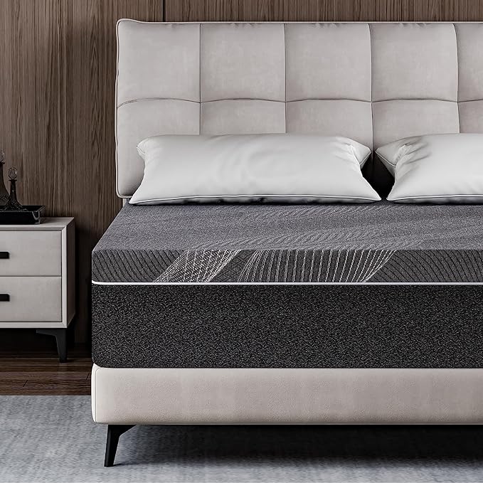 Bamboo-Charcoal King Memory Foam Mattress 14 Inch