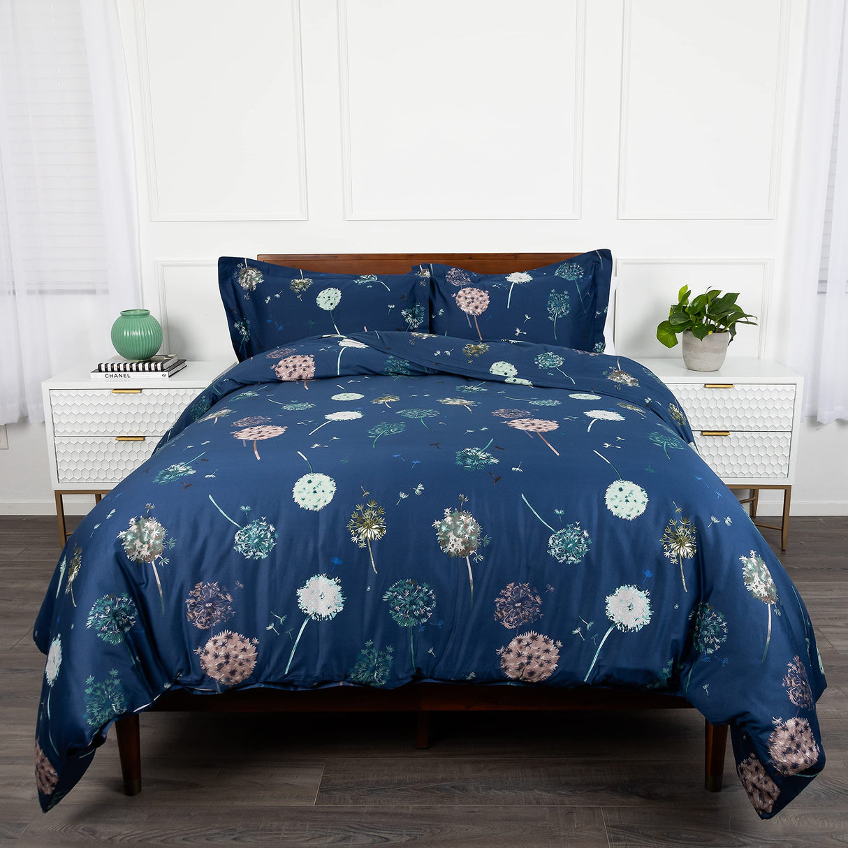100% Cotton Duvet Cover King Size - Soft Duvet Cover King, 300 Thread Count