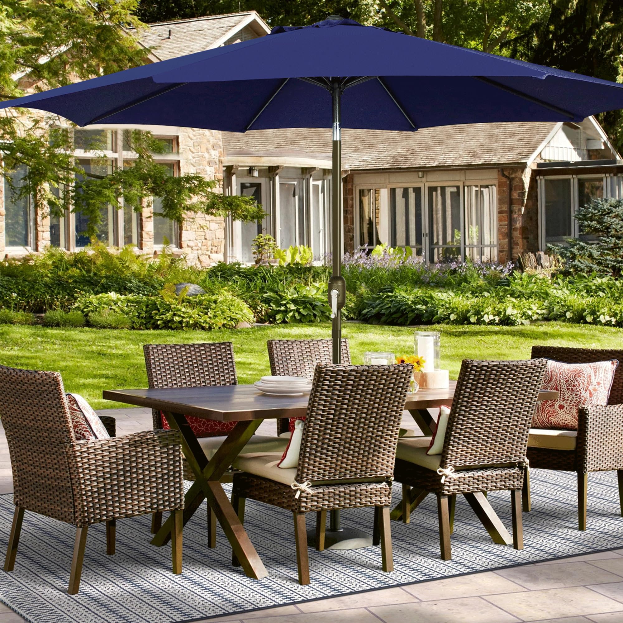 9ft Patio Umbrella Replacement Canopy, Market Umbrella Top