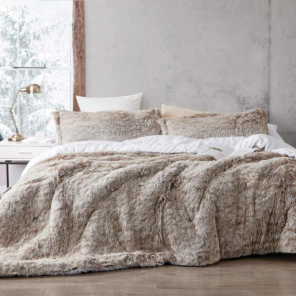 You Kidding? - Coma Inducer® Oversized Queen Comforter - Frosted Clay Taupe