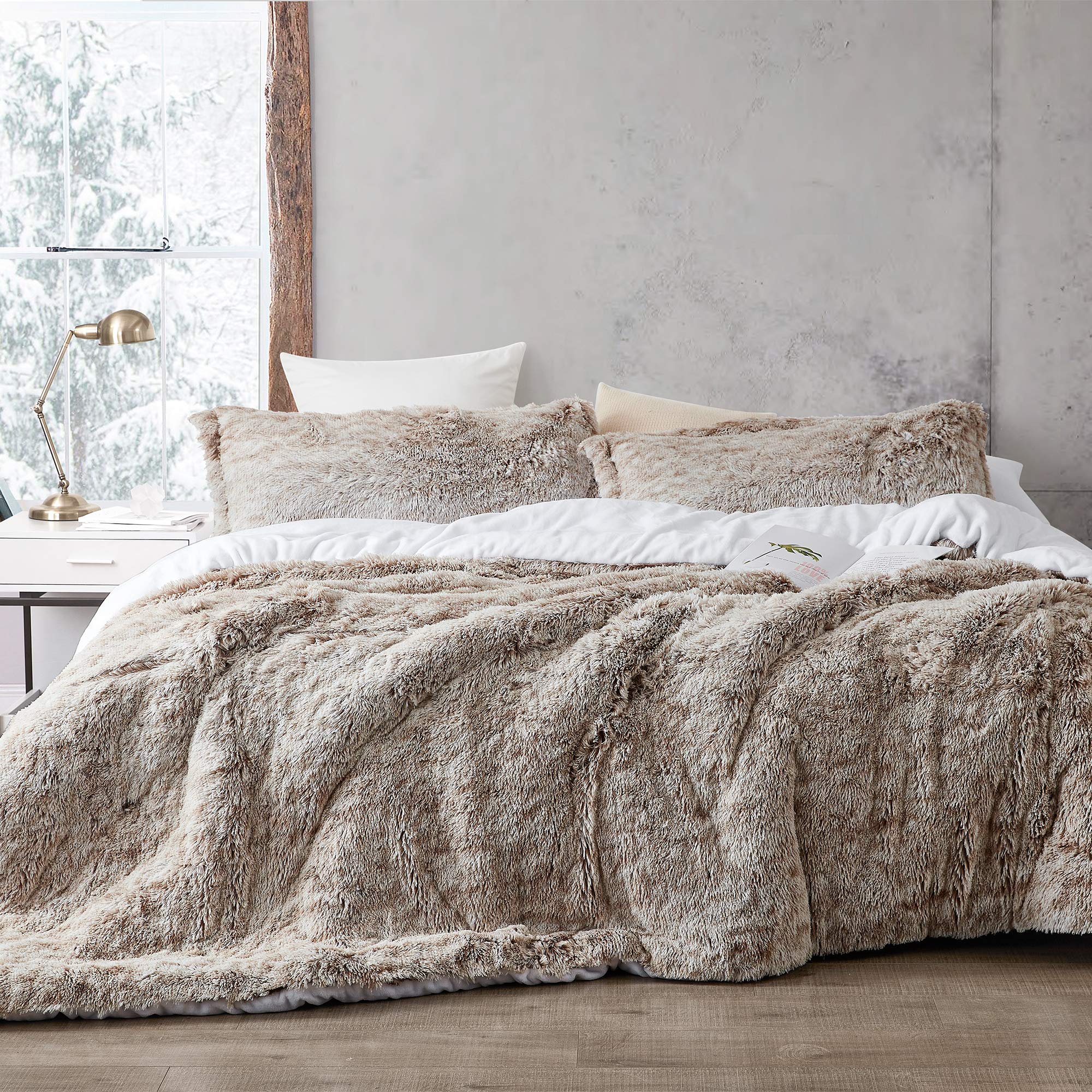 You Kidding? - Coma Inducer® Oversized Queen Comforter - Frosted Clay Taupe