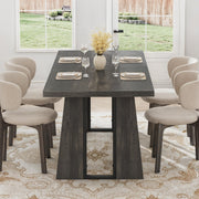 70.86 Inch Rectangle Dining Table for 6-8 People - Rustic Grey
