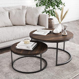 Stella Round Modern Nesting Coffee Set of 2