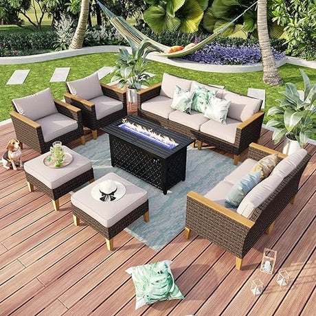 Wicker Patio Furniture Set, 2 x Single Chair