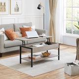 Lift Top Coffee Table Set of 3 for Living Room, Lift Up Center Table w/Hidden Storage