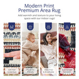 Multicolor Southwestern Area Rug 5x8 - Orange Grey Beige Tribal Pattern