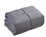 Contemporary King Size Alternative Down Comforter With Allergen Free Microfiber, King