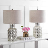 YL1075A-SET2 Set of 2 Table Lamps Alvord 24.5" LED Glass Table Lamp Contemporary