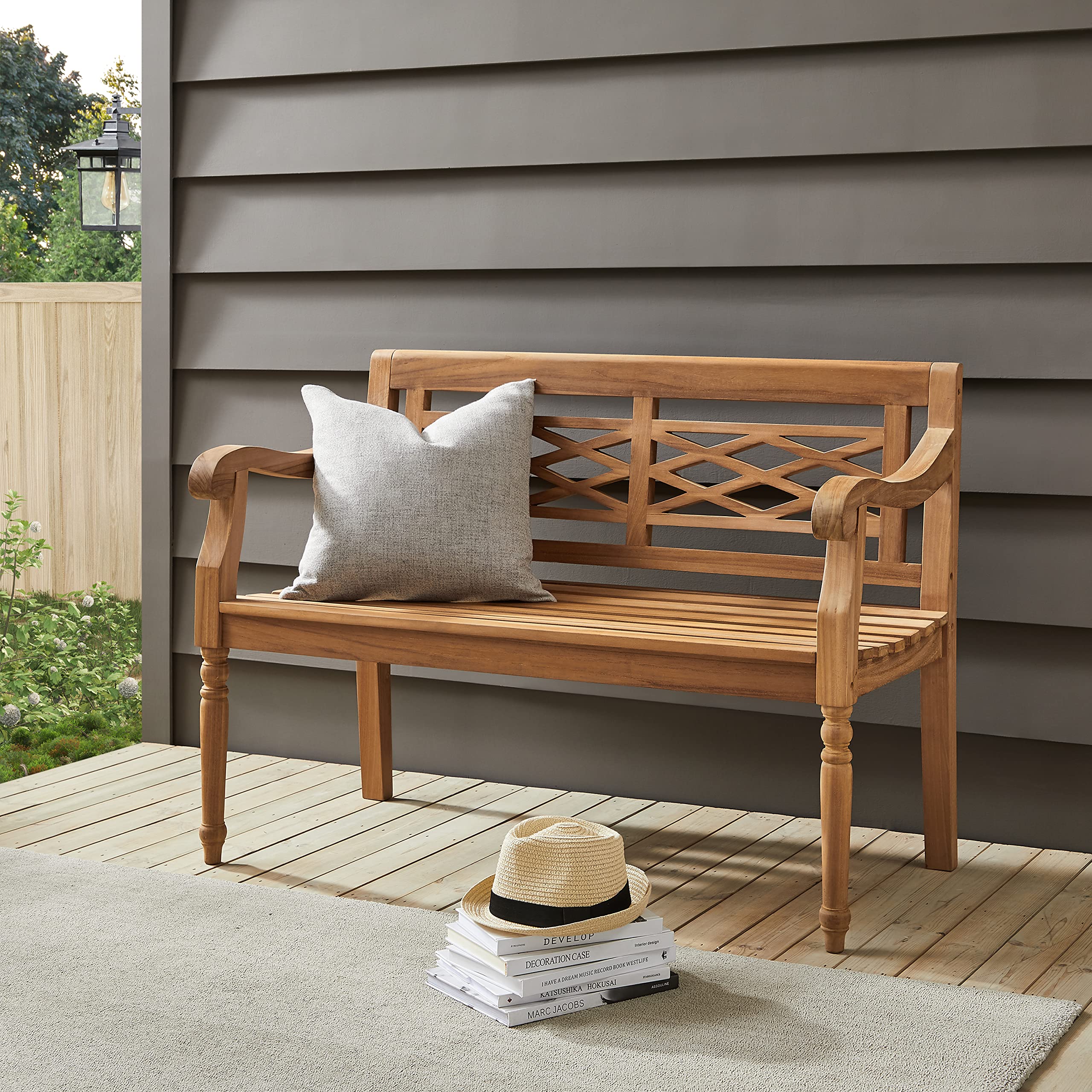 Indoor Outdoor Bench for Outside Patio