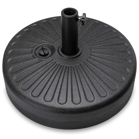 Fillable Umbrella Base Stand Round Sunburst Plastic Patio Umbrella Base Stand,