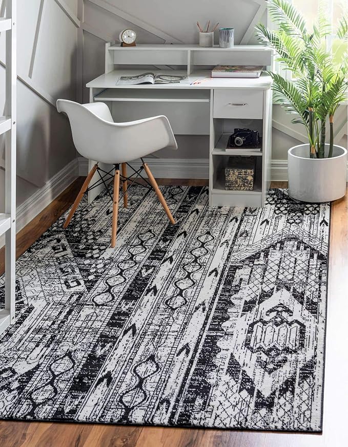 Portland Collection Southwestern Inspired Striped Tone-on-Tone Area Rug