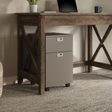 Cabinet-2-Drawer Deep Drawer Storage-Rolling Filing Cabinet for Under The Desk