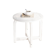 Outdoor Side Table,Small Round Outdoor Side Table, Outside End Table for Patio