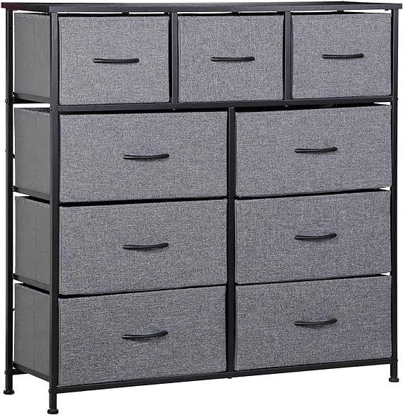 Dresser for Bedroom Fabric Dresser Storage Tower Tall Chest Organizer Unit