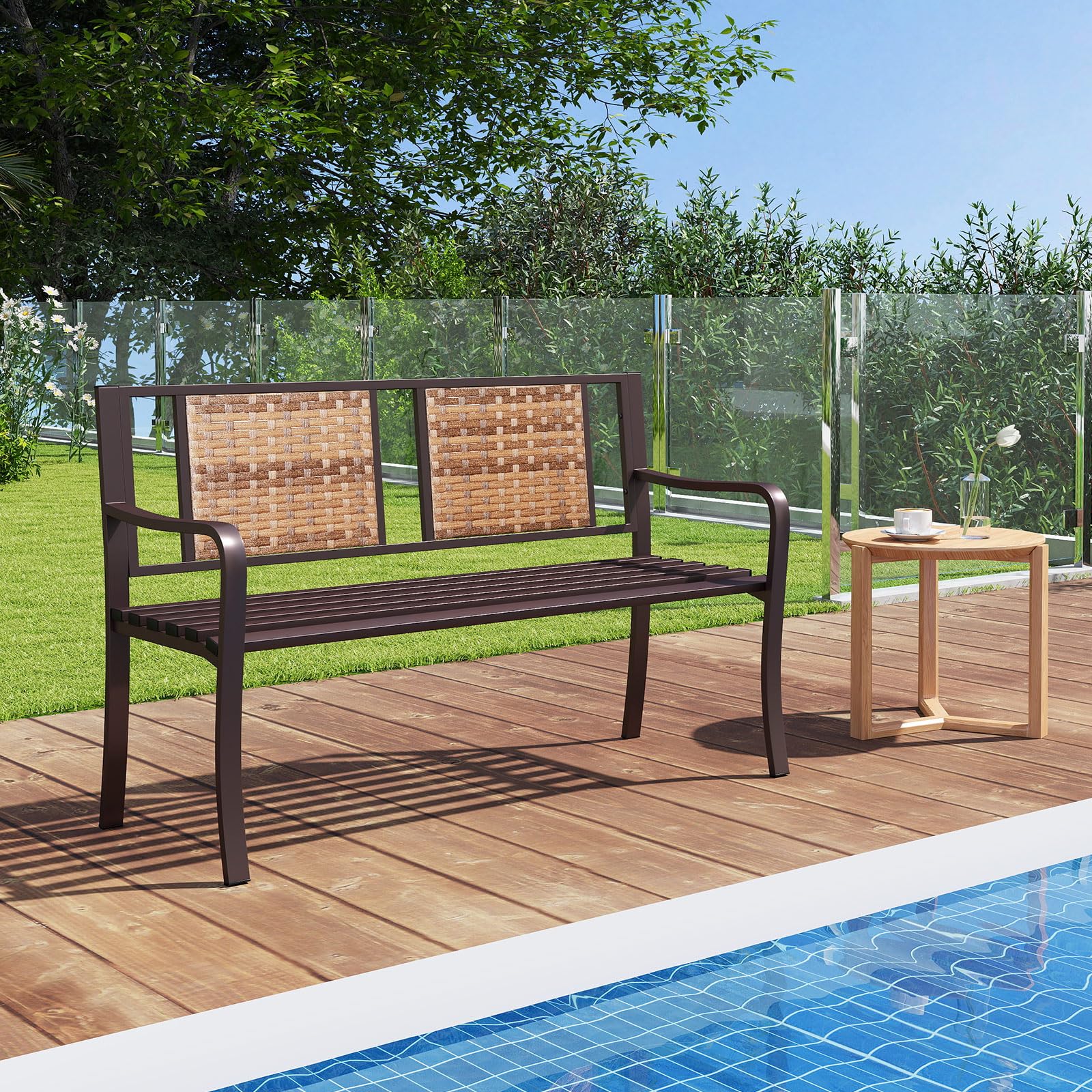 Metal Outdoor Park Bench