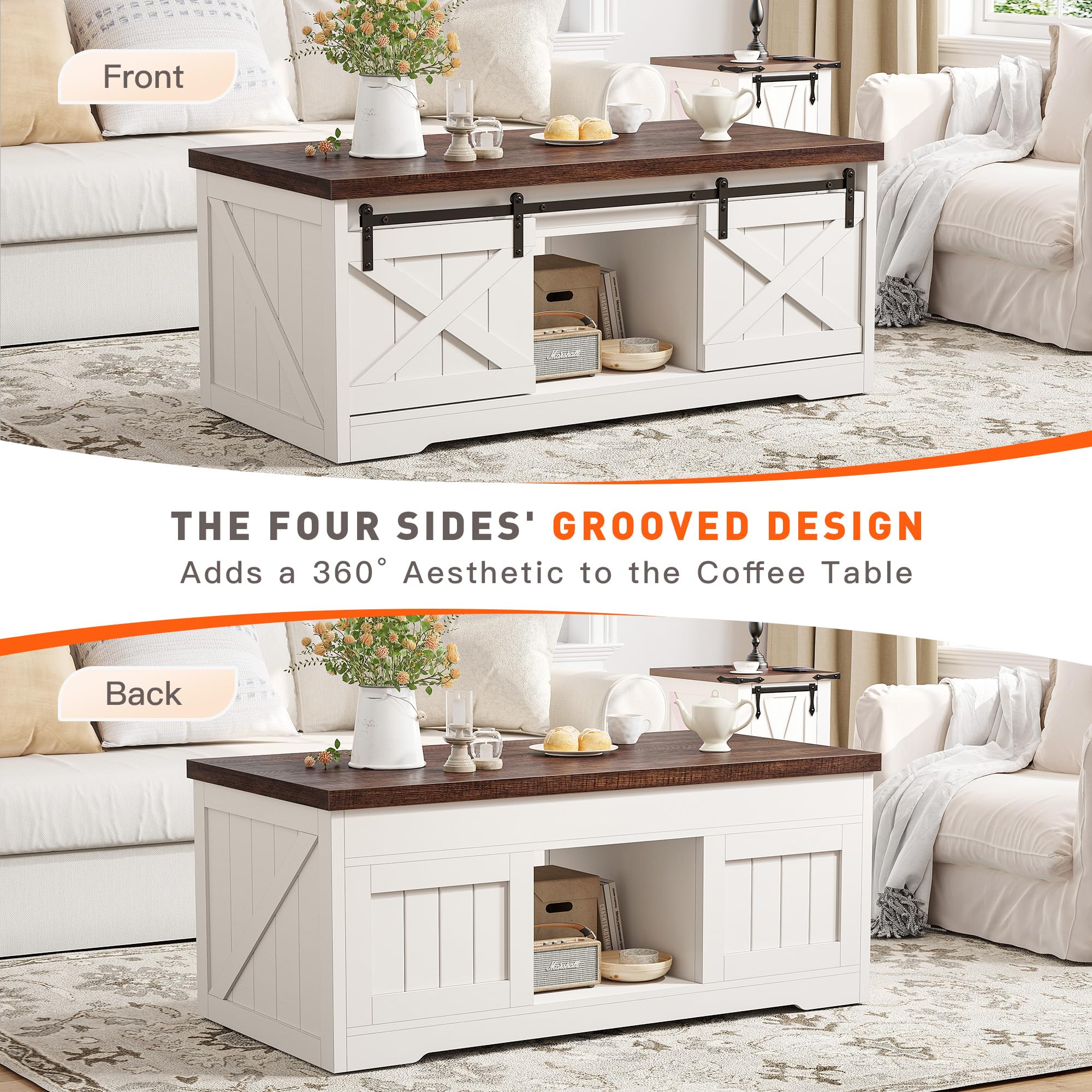 Coffee Table Lift Top Coffee Table with Storage White Coffee Table