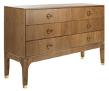 Couture Home Lorna Rustic Oak 6-drawer Dresser