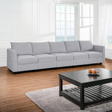 Modular 4 Piece Sofa for Living Room with Extendable Design & Soft Comfortable Seating