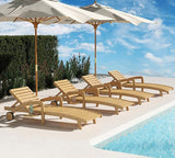 Patio Chaise Lounge Chairs Set of 2, 5-Position Adjustable Outdoor Lounge Chair